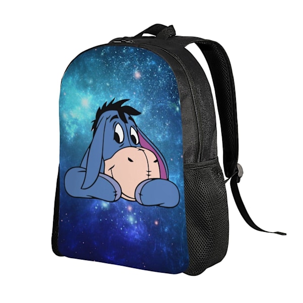 Sininen Eeyore-reppu, rento, säädettävä kirjakassi, koululaukku, unisex-kannettava tietokoneen päiväretki, kevyt, suurikapasiteettinen matkalaukku, salkku, reppu [HK]