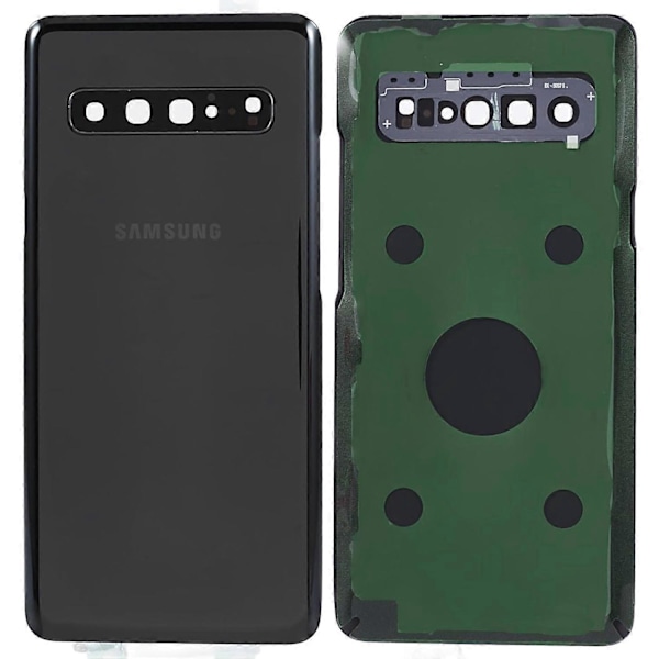 Samsung Galaxy S10 5G G977 Akun Kotelo Liimatarra + Kameran Linssisuojus [HK] Style A Multicolor