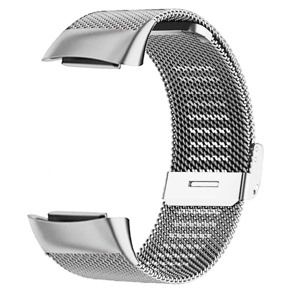 Til Fitbit Charge 6/5 Milanese Mesh Urremme Udskiftningsurremme[HK] Style B Fitbit Charge 6 Silver