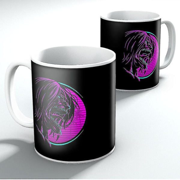 Retro Eren Yeager Face Attack On Titan Mug[HK]