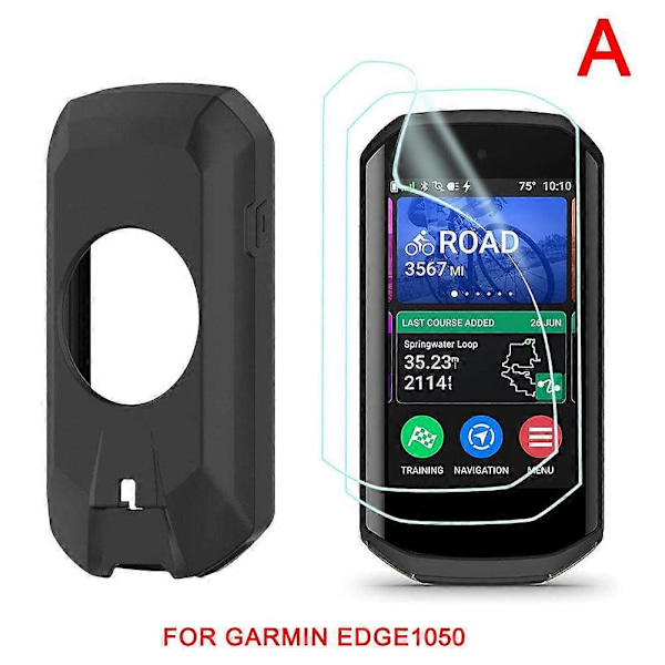 Silikonskyddsfodral för Garmin Edge 1050 Allomfattande Skyddsfodral[HK] Black