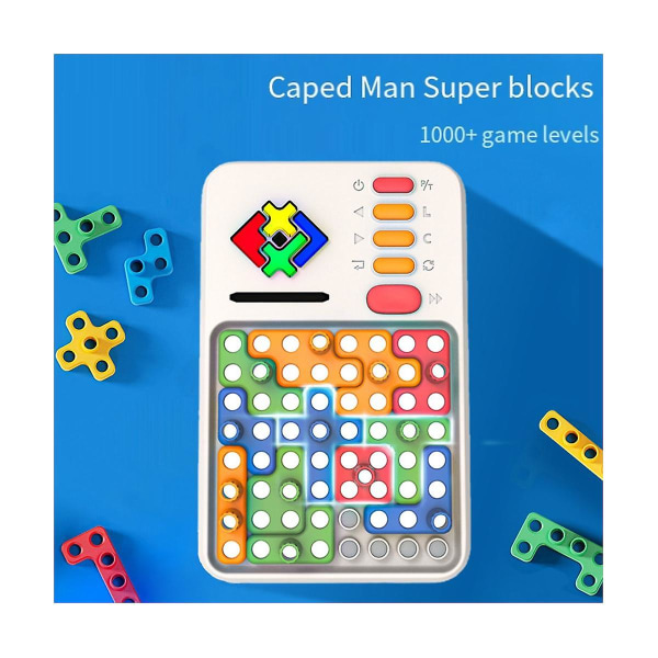 Super Block - Intelligent puslespill for barn - Logisk tenkning - Magnetisk elektronisk puslespill - Byggeklosser [HK] As Shown