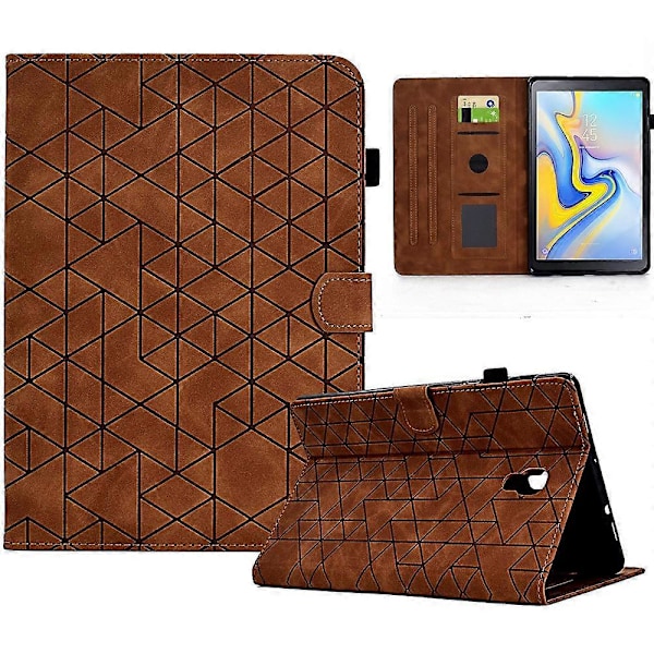 Samsung Galaxy Tab A 10.5 (2018) T590 T595 PU-nahkakotelo korttipaikoilla, suojaava tablettikotelo [HK] Style E Multicolor