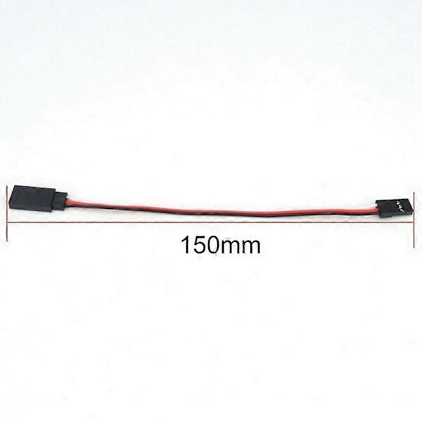25 st JR Stil Servo Förlängningskabel, Servokablar, Hane till Hona JR Kontakt, RC Servo Förlängningssladd [HK] black   red   white