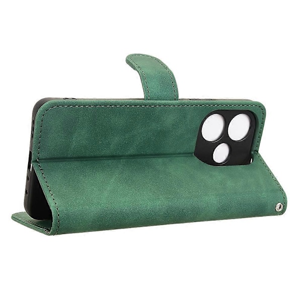 Læderetui til Oppo A5 Pro 5G, hudfølelse, anti-drop, pung, flip telefoncover [HK] Multicolor Green