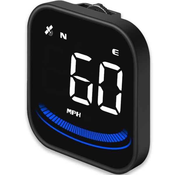 Digital GPS Speedometer, Head-up Display med Speed ​​MPH, Retning, Overspeed Alarm HD Display Meter, for alle kjøretøy