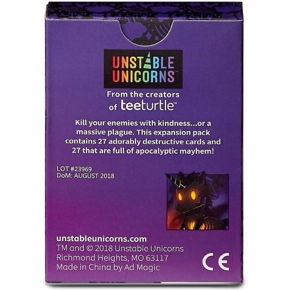 Unstable Unicorns Rainbow Apocalypse - Laajennuspakkaus - Suunniteltu lisättäväksi korttipeliin [HK]