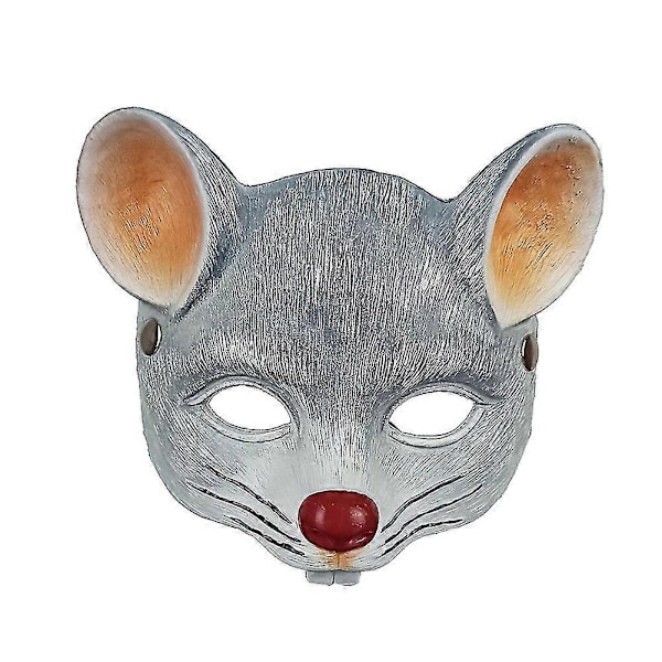 Hiiren naamio Lasten Hiiren Puolinaamio Naamiaiset Halloween Cosplay Rekvisiitta [HK] Light Gray