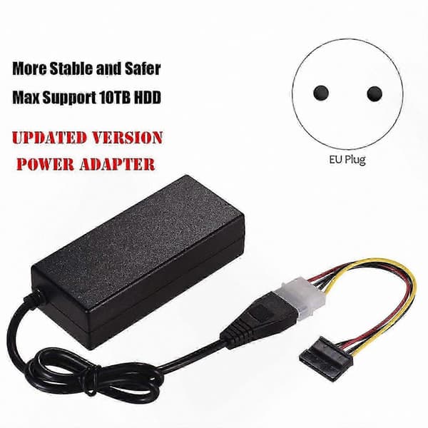 SATA IDE Drev Konverter Kabel med USB 2.0 og EU Stik Adapter [HK]