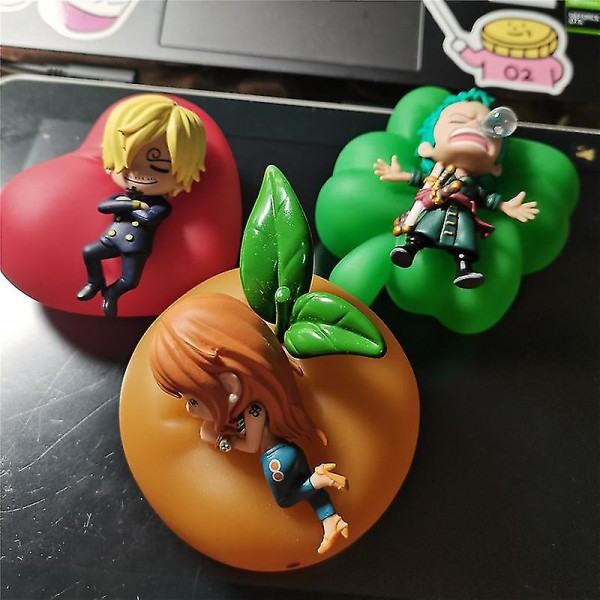 One Piece Anime Sweet Dream Series Blind Box Natlampe Luffy Zoro Nami Sanji Chopper Figurer  Led Ornament Overraskelseslegetøj Gave[HK] Brook 1PC