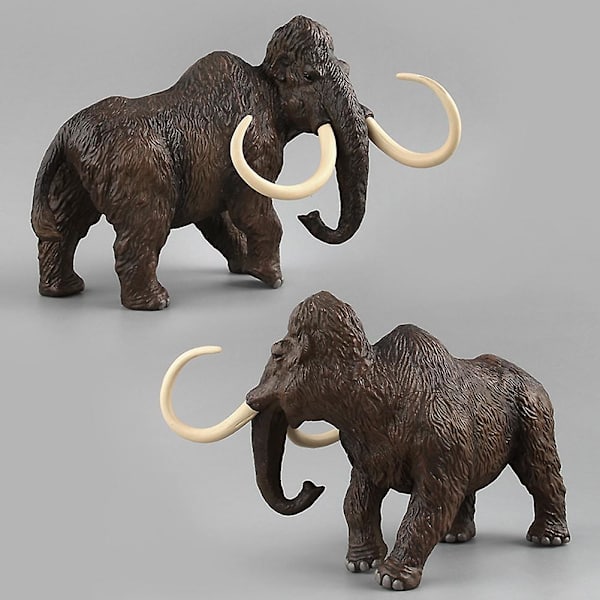 Simuleringsfamilie Mammut Elefant Dyr Pvc Model Figur Uddannelse Børns Legetøj    2[HK]