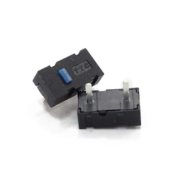 2 ST 2-Pin TTC Blå Punkt / 5M Vit Punkt Mus Mikro Switch för Razer Imperator[HK] TTC Blue Switch