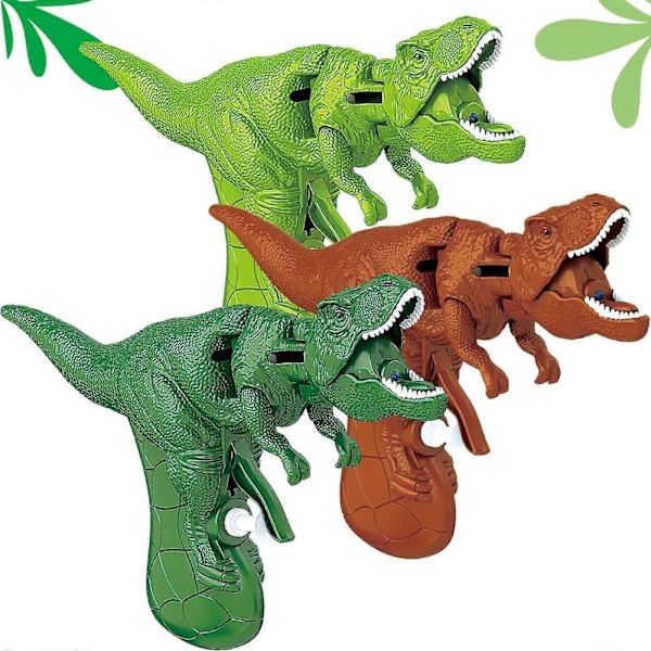 \"Lasten dinosaurusvesipistoolilelu, vesipistooli 3–5-vuotiaille lapsille, lasten pieni vesisuihkepistooli, voi avata ja sulkea suun (kolmen sarja[HK] Picture color 3pcs