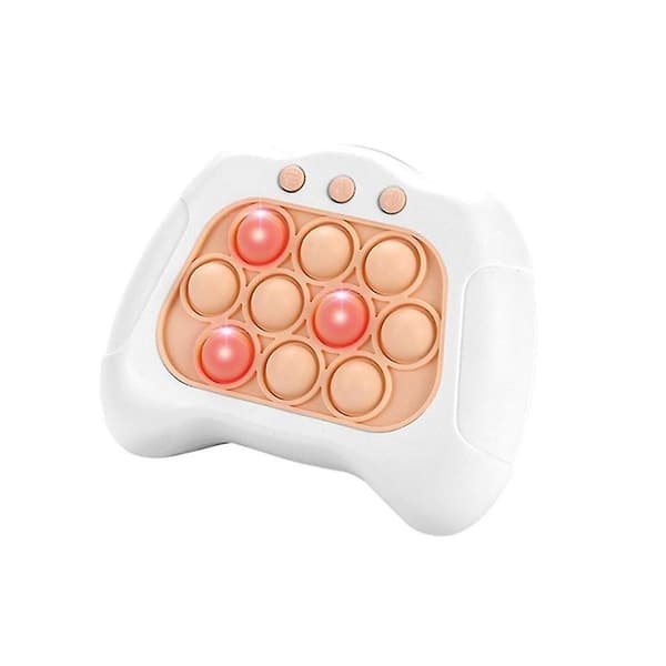 Elektronisk spil Lys Push Bubble Poplight Fidget Spil Hurtig Push Up Bubble Stresslegetøj Hvid[HK]