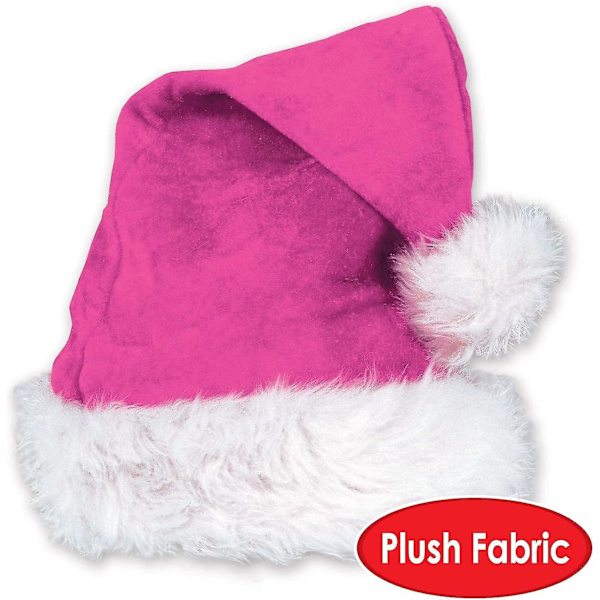 Unisex Joulupukuhattu Pehmeä Joulupuu Hattu Juhlatarvikkeet, Loma Teemainen Uutuus Päällysvaatteet, Pukeutuminen [HK] Cerise Santa