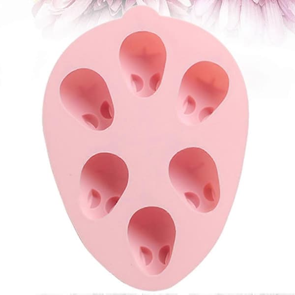Silikonkakeform for kjeks og pudding, kaninform, for baking, 1 stk. rosa [HK]
