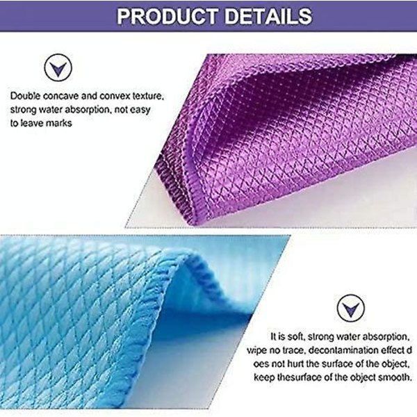 Mikrofiber Poleringsklud med Fiskeskæl 5 stk [HK]