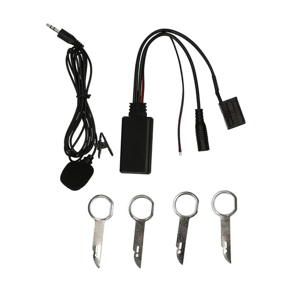 6000 CD-enhed BT 5.0 Aux Audio Adapter Mikrofon Håndfrit Sæt Erstatning for Ford 6000CD Stereo [C][NC]