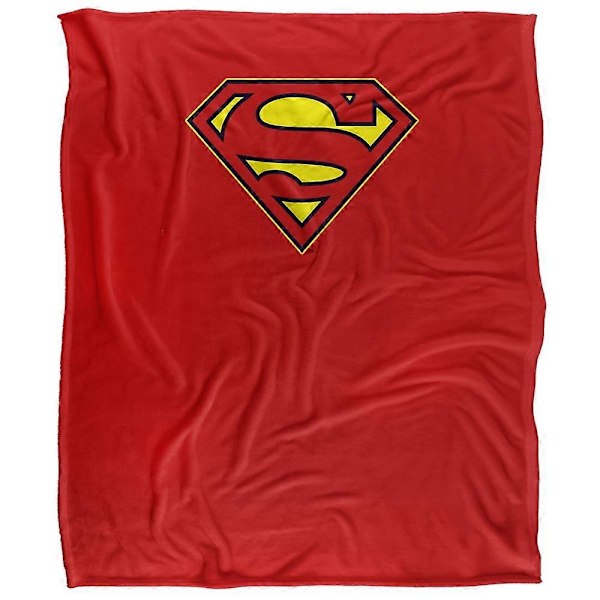 Superman Tæppe, 127 x 152 cm, Superman Kappe Fuld Farve Logo Silkeagtig Blød Kastetæppe hdeidh814[HK] 40x30in 76x102cm