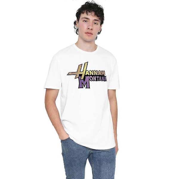 Camp Rock Miesten Hannah Montana Logo T-paita [HK] XXL White