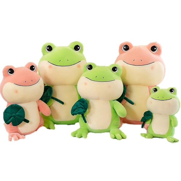 Lotus Leaf Frog Plussjdyr Søt Frosk Dukke For Barn Bursdag Jul Gave[HK] Pink 40cm