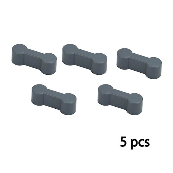 Puinen rautatieliitäntä, kiinnityssarja, junaradan lisävarusteet, liitinlelut, pidike, sopii Biro-opettavaisiin puisiin rautatieleluihin [HK] Connector grey 5pcs