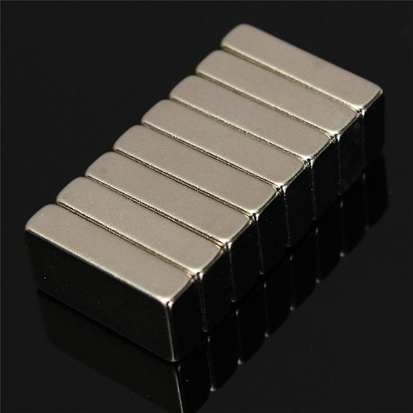 HKK  8 kpl 20x10x5mm N52 Kuutio Harvinaisten Maametallien Neodyymi Jääkaappimagneetti Super Vahva Lohko Mengxi