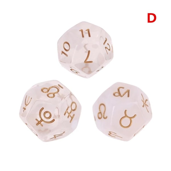Astrologiset noppakuutiot 12-sivuiset monitahoiset noppakuutiot Astrologia Tarot-kortti Tähdistö[HK] C