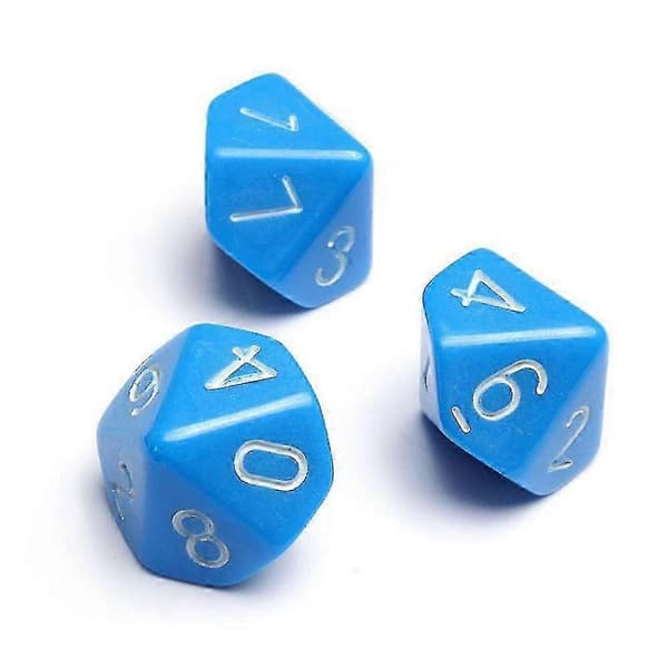 Polyhedral terningesæt til Dungeons and Dragons, vandtætte jumbo-store 10-sidede stykker med solid og tung konstruktion, letlæselig oxidation[HK]