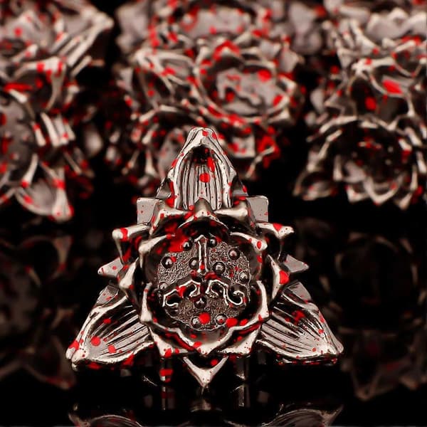 7 stk. polyedriske metallterninger for rollespill, Dungeons & Dragons, rollespillterningsett, DND metall flersidige terninger [HK]