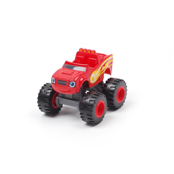 1 stk Diecast Blaze Monster Machines Friction Racer Bil Kjøretøy Leketøy Barnegave[HK] Red