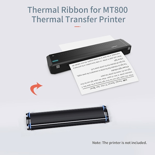 HPRT 2 Ruller Termisk Transfer Ribbon med RFID Funktion til MT800 Bærbar A4 Termisk Transfer Printer[HK]