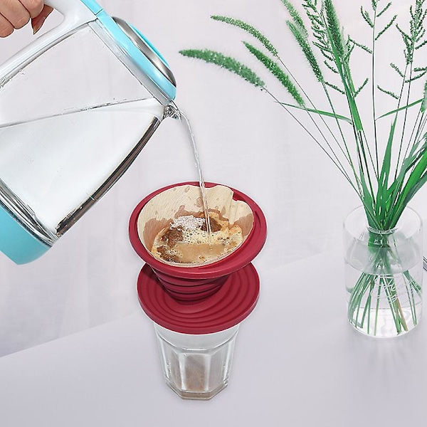 HK  Hopfällbar kaffetratt bärbar hem utomhus handbryggd kaffefiltertratt