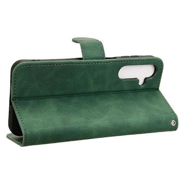 Læderetui til Samsung Galaxy A16 5G, hudvenlig anti-drop pung flip telefoncover -[HK] Green Multicolor