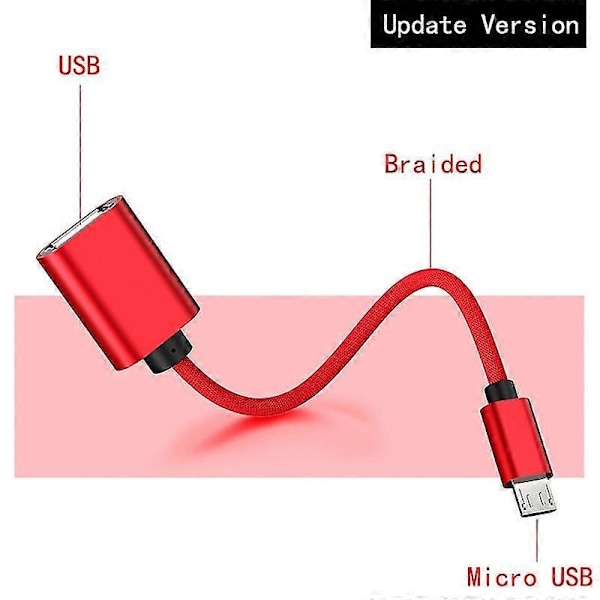 OTG-sovitin Micro USB -kaapelit OTG USB -kaapeli Micro USB - USB:hen [HK] A04