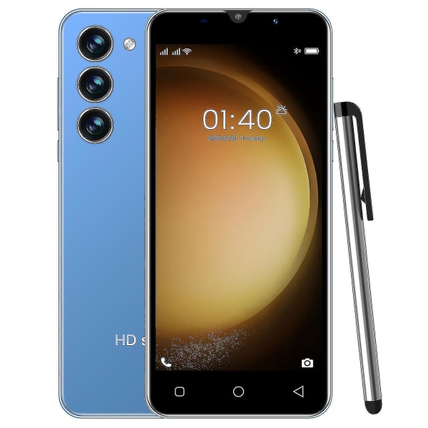 S23 smarttelefon 5-tommers 512mb+ 4g minne 1500mah Ultralang, utsøkt utendørs sportstelefon[HK] Blue