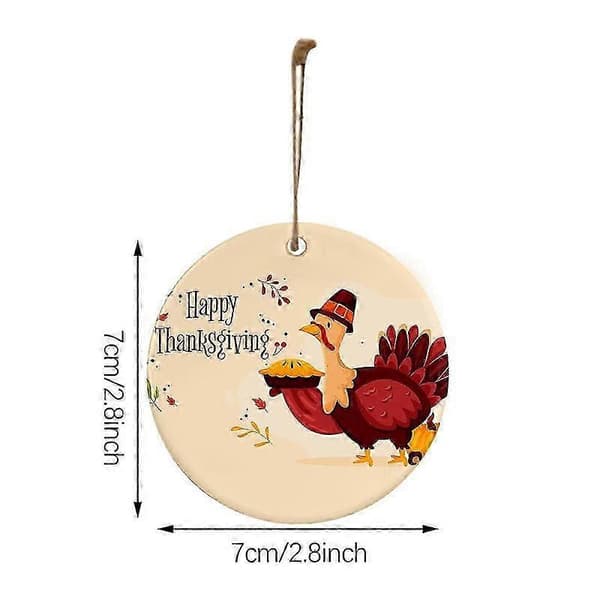 Træ Thanksgiving Dekoration til Efterårsfest - 5 stk. Kalkun Bryllupspynt [HK] A