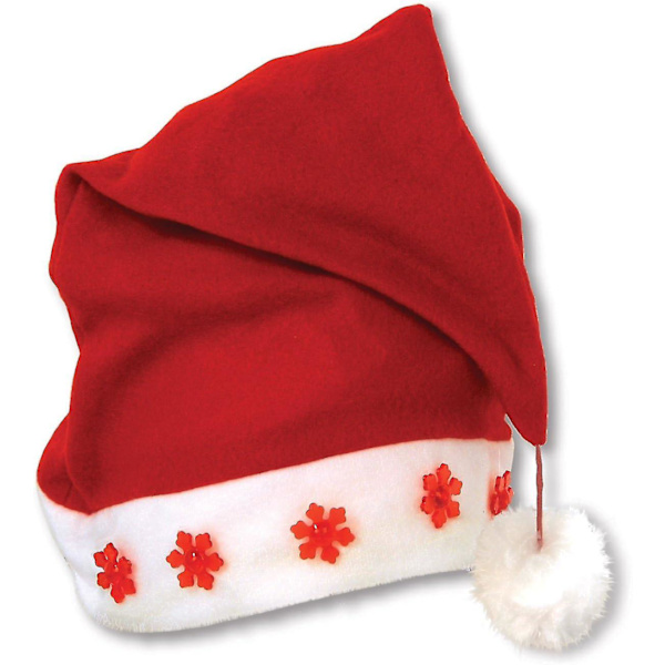Unisex Pludset Juletræshue C Festlige Festartikler, Juletema Nyhedshovedbeklædning, Forklædning[HK] Light-up Santa