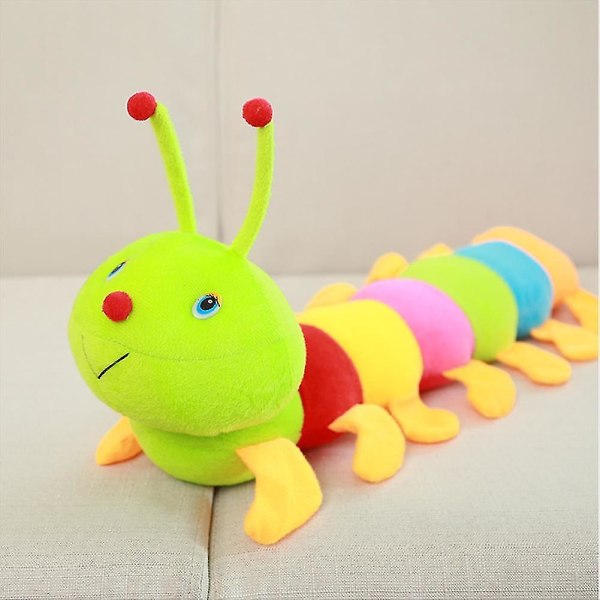 50/80/100cm Flerfarget Myk Bomulls Måler Larve Lekebarn Barn Dukke Bursdagsgave [HK] 100cm