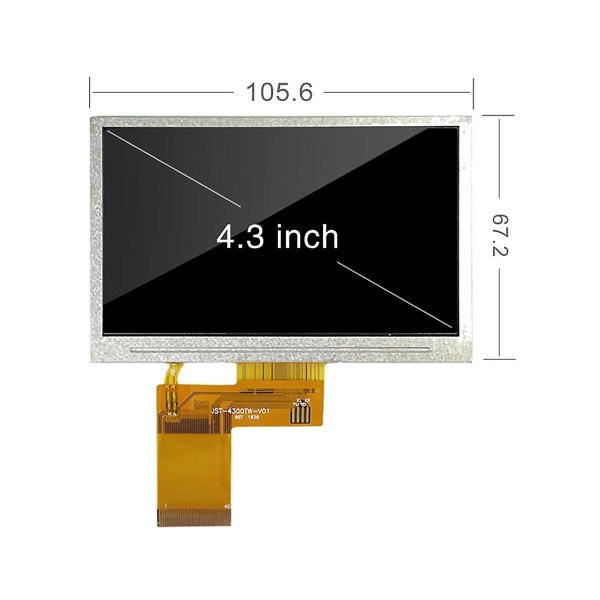 Ydinsäteilyn ilmaisin LCD-näyttö 480 x 272 kapasitiivinen näyttö 4,3 tuuman testinäytön ydinsäteily ([HK])