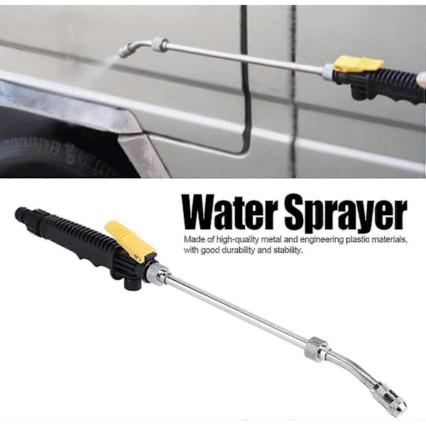 Spraylans Justerbar Tryckspruta 48cm Högtrycksspruta Med Avtagbart Handtag Vattenverktyg[HK]