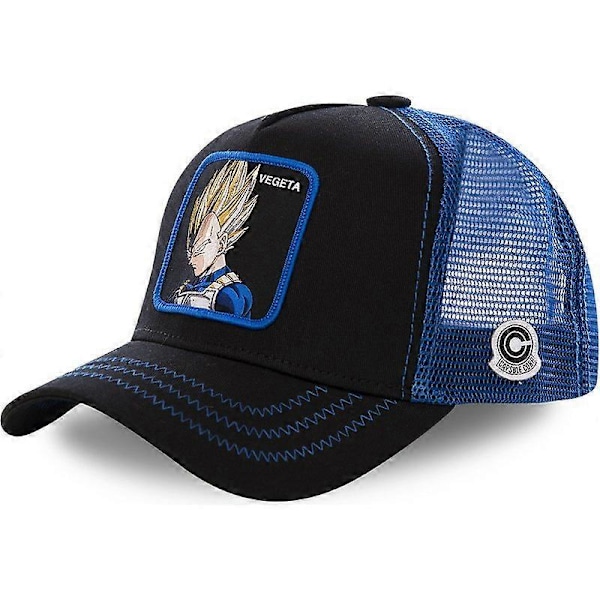 Tegneserie Dragon Ball Baseball Cap Anime Mesh Cap Goku Buu Live Sommer Hip Hop Casual Hat[HK] adjustable Wukong Orange