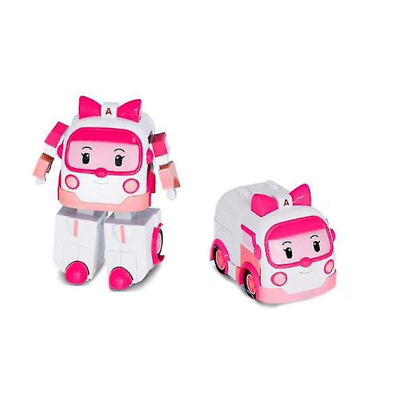 6 kpl/setti 2023 Korea Lelut Poliisi Robocars Muuntautuva Robot Poli Roy Amber Anime Metalli Toimintahahmo Piirretty Leluauton Lapsi[HK] 4