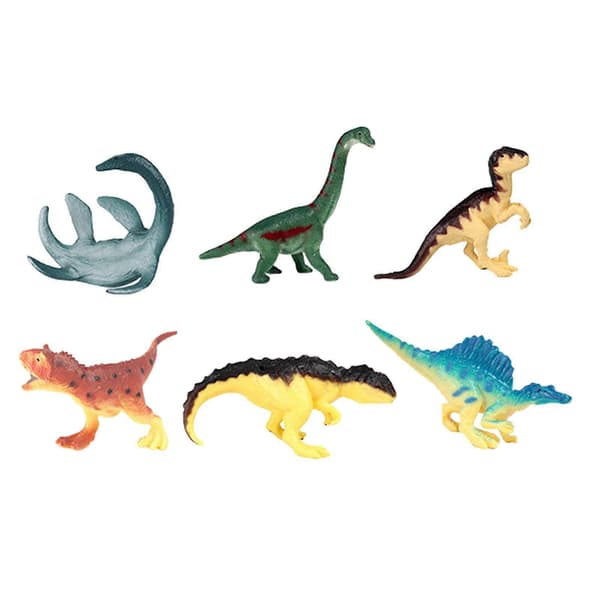 Dinosaurfigurleker Småbarn Dinosaurleker for Akvariumpynt Hagescene 6 stk A[HK]