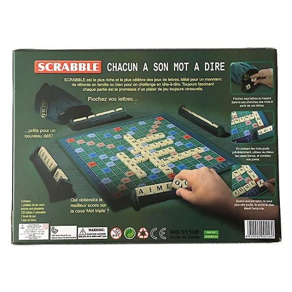 Scrabble Game Børn Brætlegetøj Spil[HK] Russian version