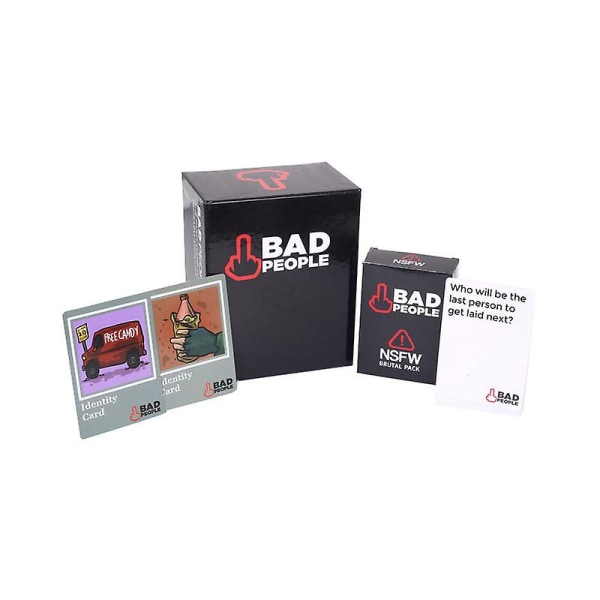 Hot Selling Bad People Party Game - The Party Game You Probably Shouldn't Play And The Nsfw Expansion Pack[HK] Brutal Pack