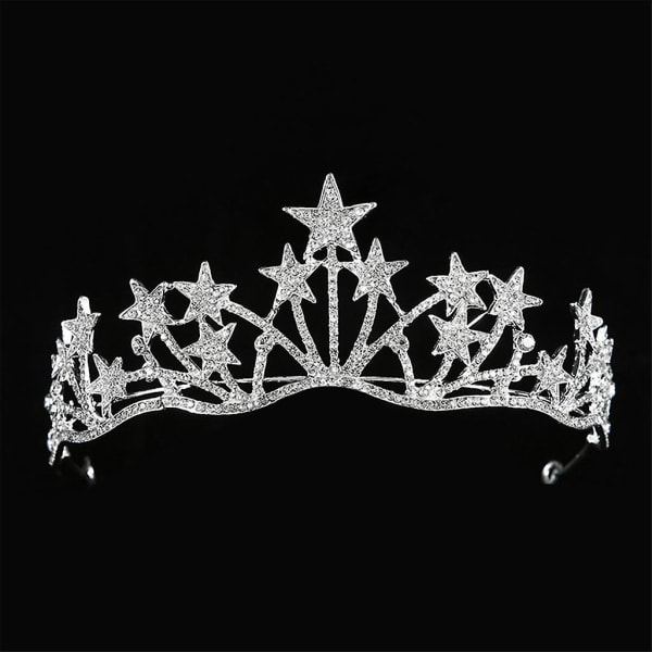 Crystal Bridal Tiara Crowns For Rhinestone H Accessories Masquerade Hband