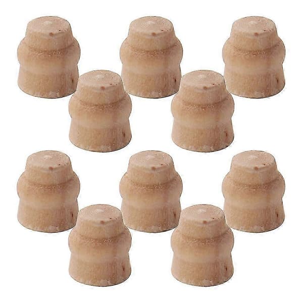 Miniature bordben Træ dukkehus møbelfødder til dekoration 50 stk. [HK]
