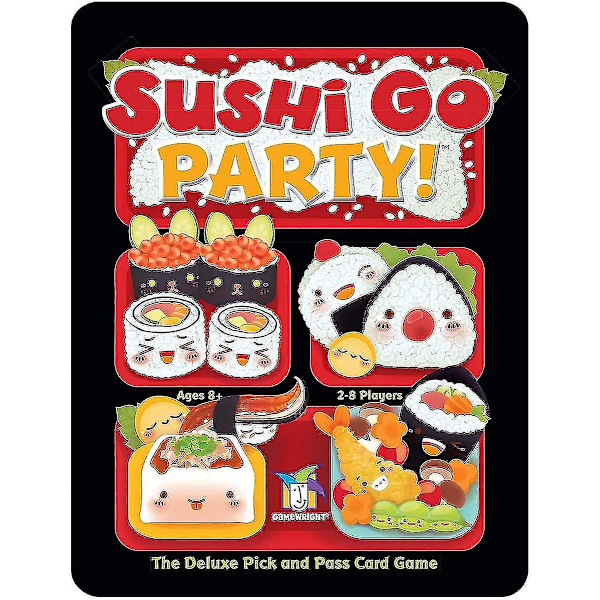 Gamewright | Sushi Go Party Spil | Kortspil | Alder 8+ | 2-8 Spillere | 20 Minutters Spilletid[HK]