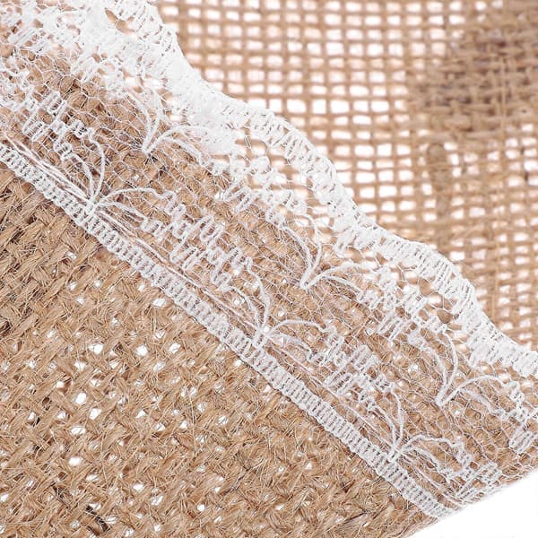 Bröllop Jute Kon Blomhållare för Dekoration 4st Khaki Juteväskor[HK]
